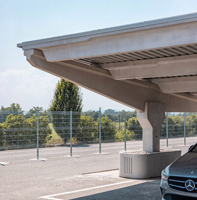 French startup offers concrete solar carport