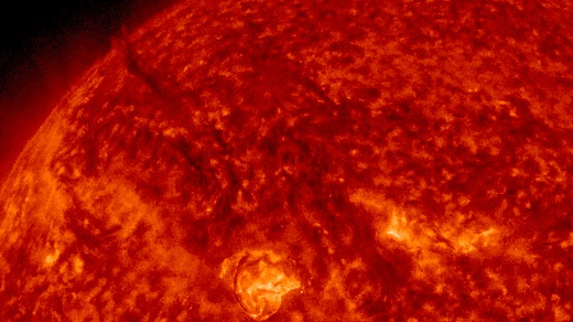Watch two plumes of ‘dark’ plasma explode from the sun and send solar storm towards Earth (video)