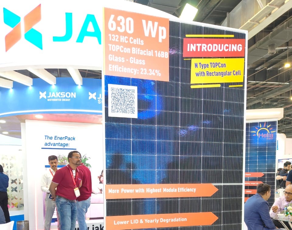 Jakson Solar launches 630 W bifacial TOPCon PV modules