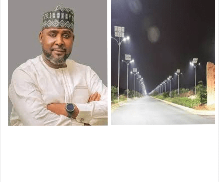 Senator Aminu Iya Abbas Illuminates Adamawa Central with Solar-powered Street Lights