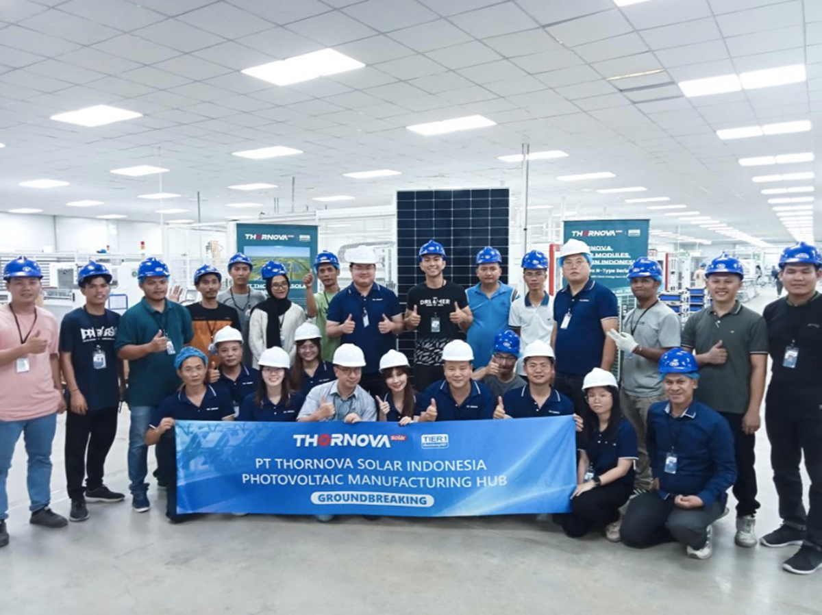 Thornova Solar starts solar cell, module production in Indonesia