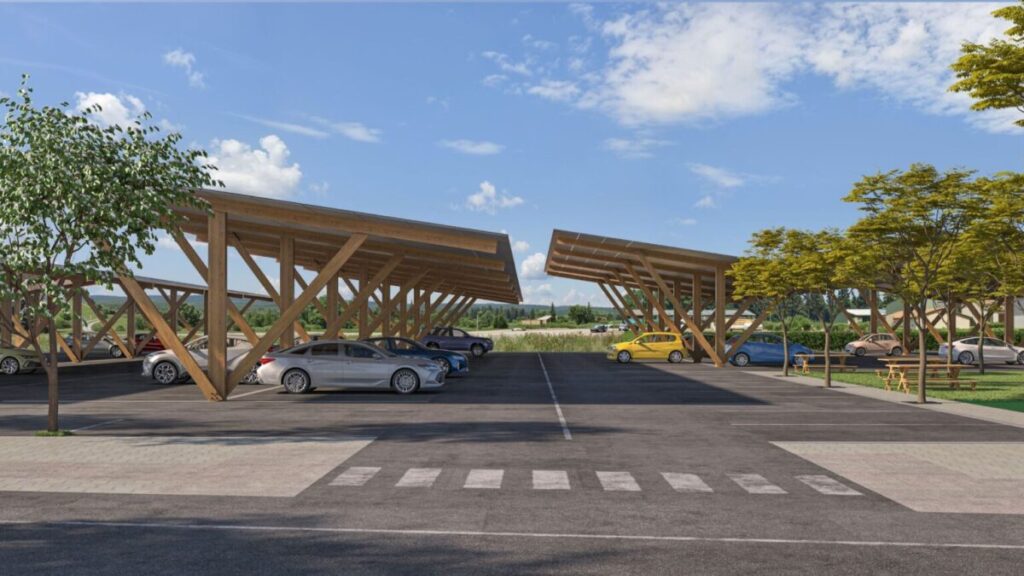 Startup to build wood solar canopies for collective energy in France