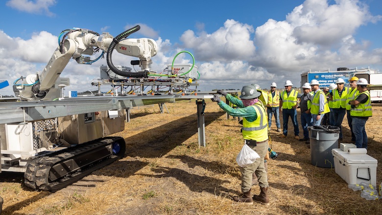 Rosendin Electric Deploys Custom Robots to Install Solar Panels
