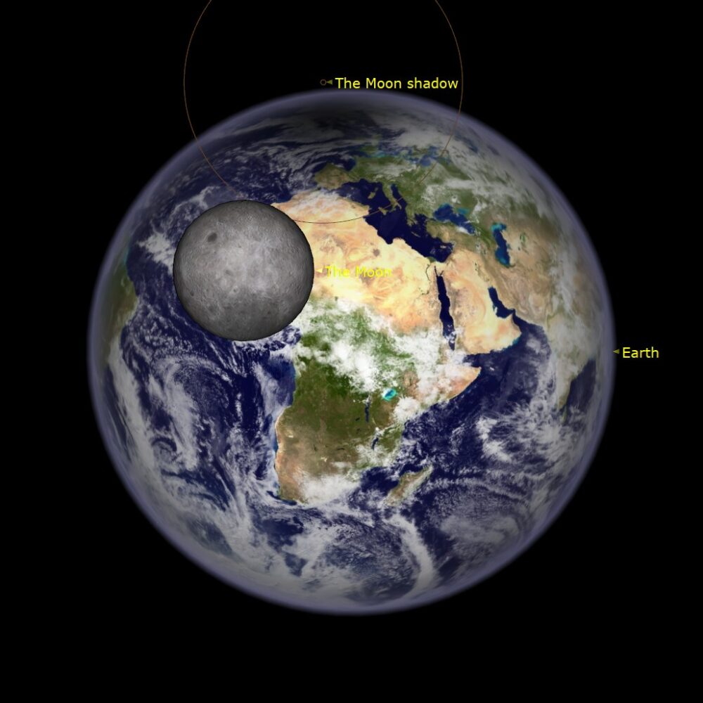 The new moon of March 2025 creates a partial solar eclipse this weekend