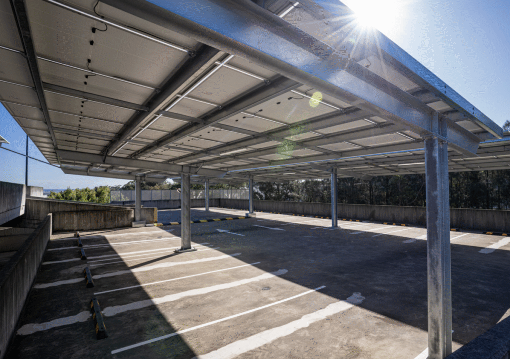 S-Rack, Energy Aware to build 130 kW solar carport in Sydney