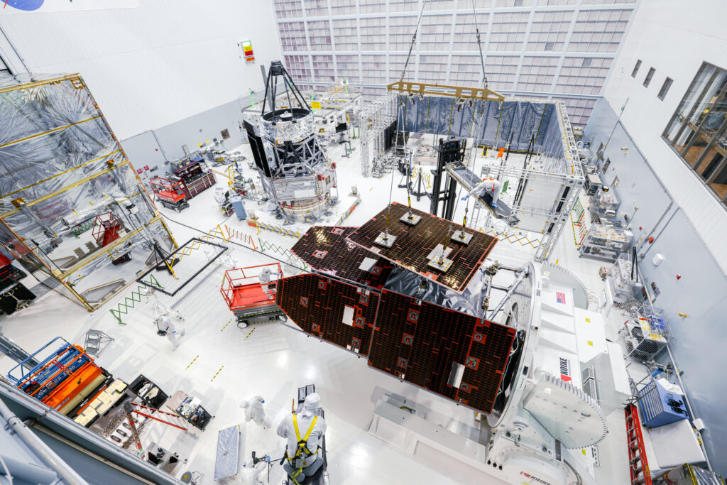 NASA’s Roman Space Telescope Team Installs Observatory’s Solar Panels