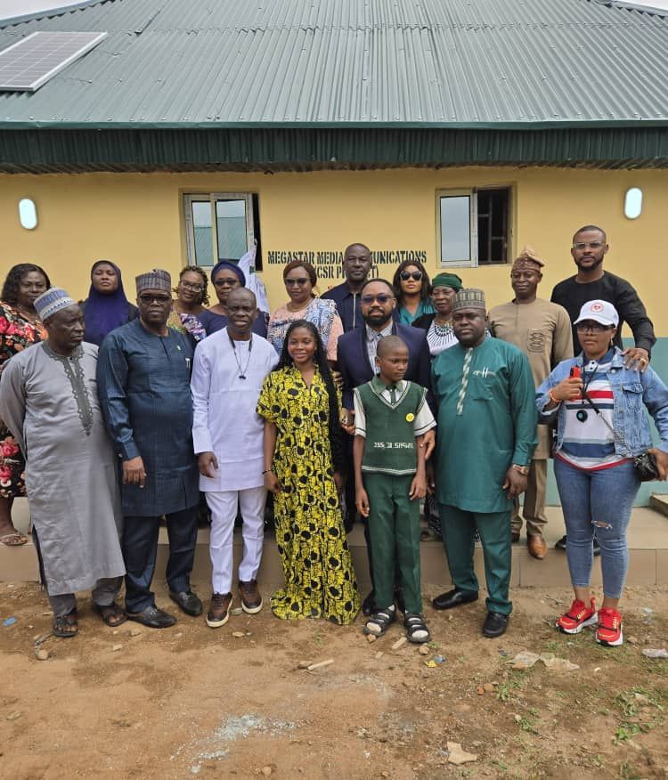 Megastar Media Communications Donates Solar-powered Toilet Facility to Abuja School