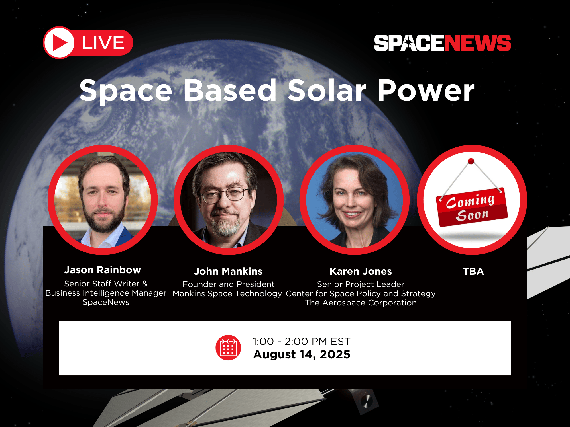 Live Event: Space Based Solar Power