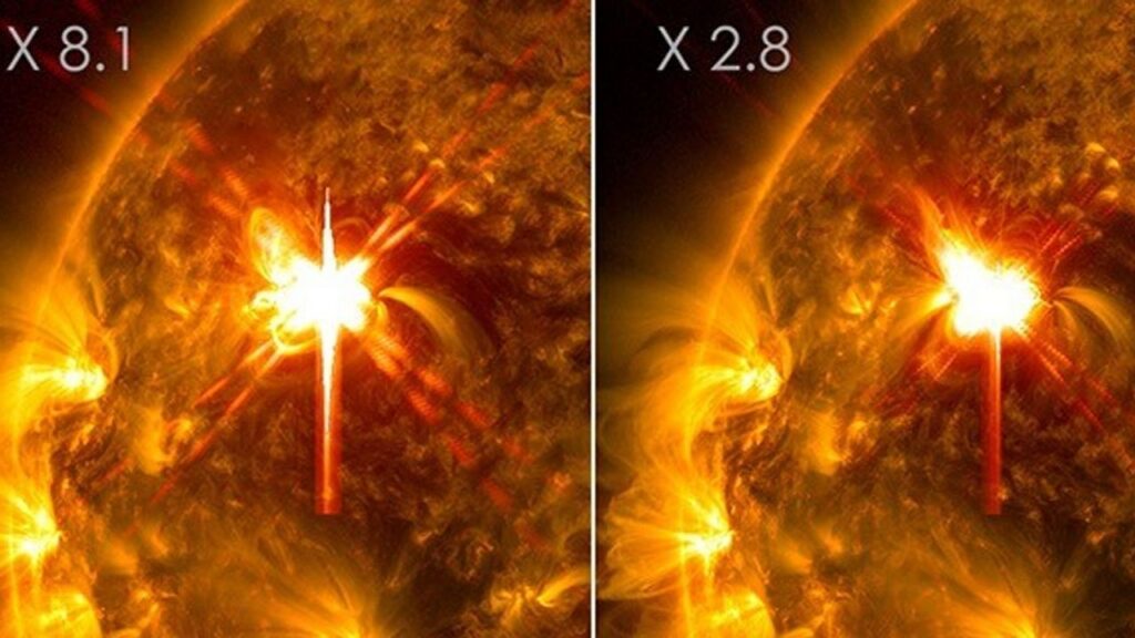Sunspot launches 27 solar flares in 24 hours, including strongest outburst in years