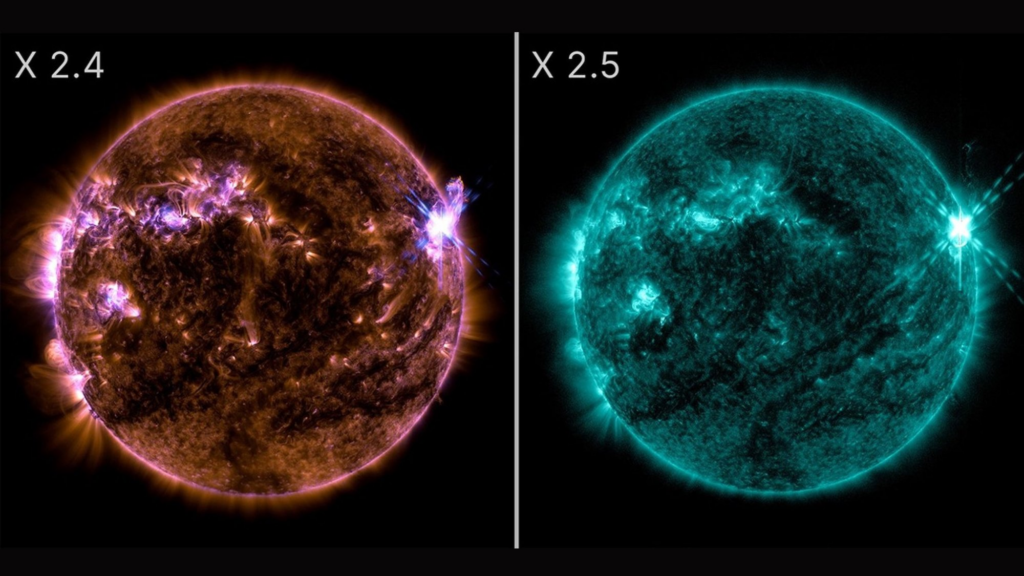 The sun just fired off two massive solar flares