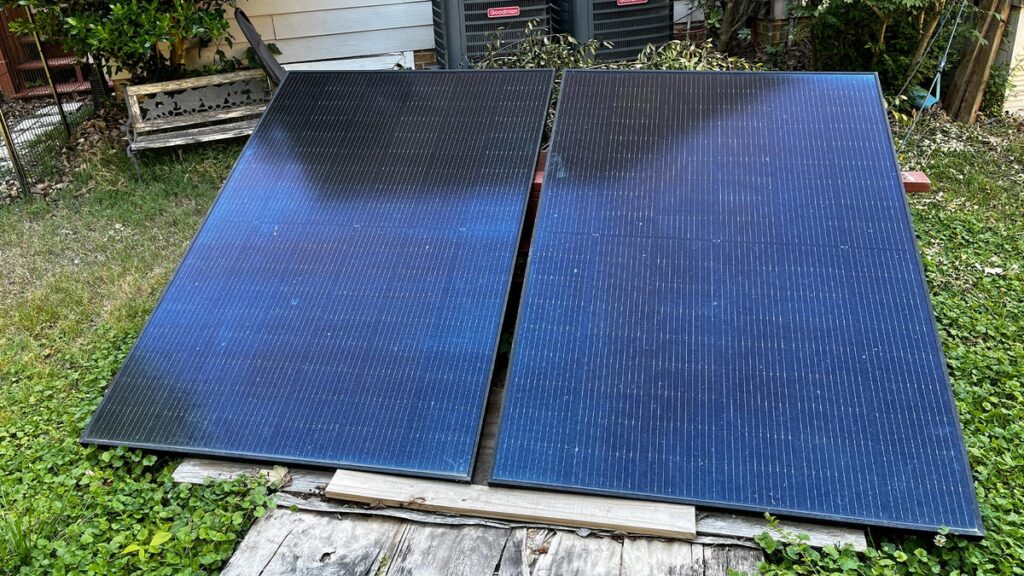 These backyard solar panels saved me $20/mo on my power bill