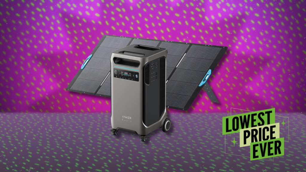This Mighty Anker Power Station and Solar Panel Bundle Is 50% Off Right Now