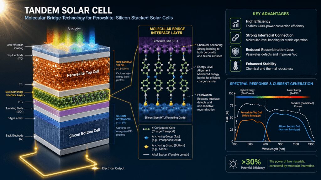Chinese Research Team Builds Molecular Bridge in Tandem Solar Cells: Indium-Free Composite Layer Breaks Efficiency and Stability Barriers for Next-Generation Photovoltaics